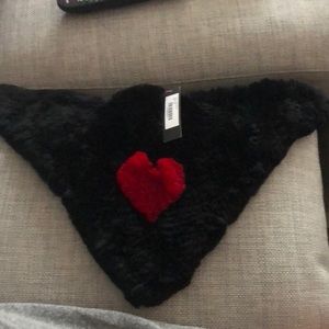 Fur neck bandana scarf